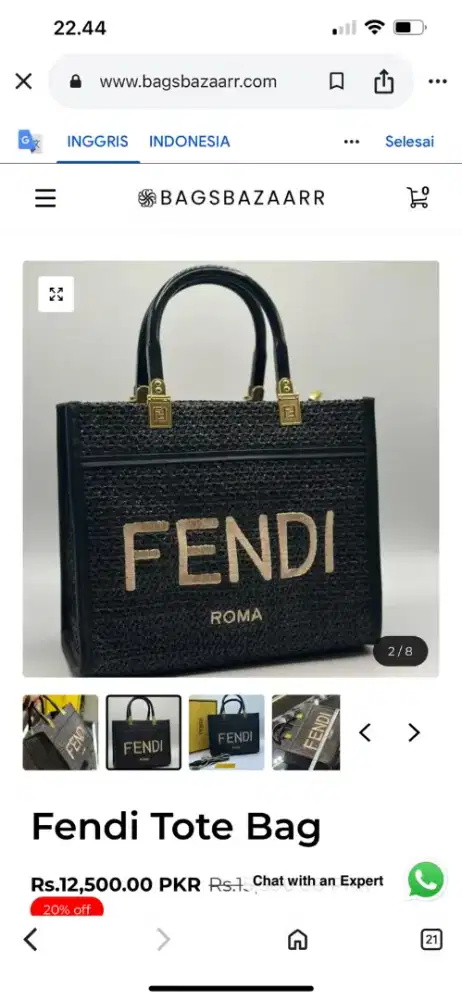 Tas fendi import