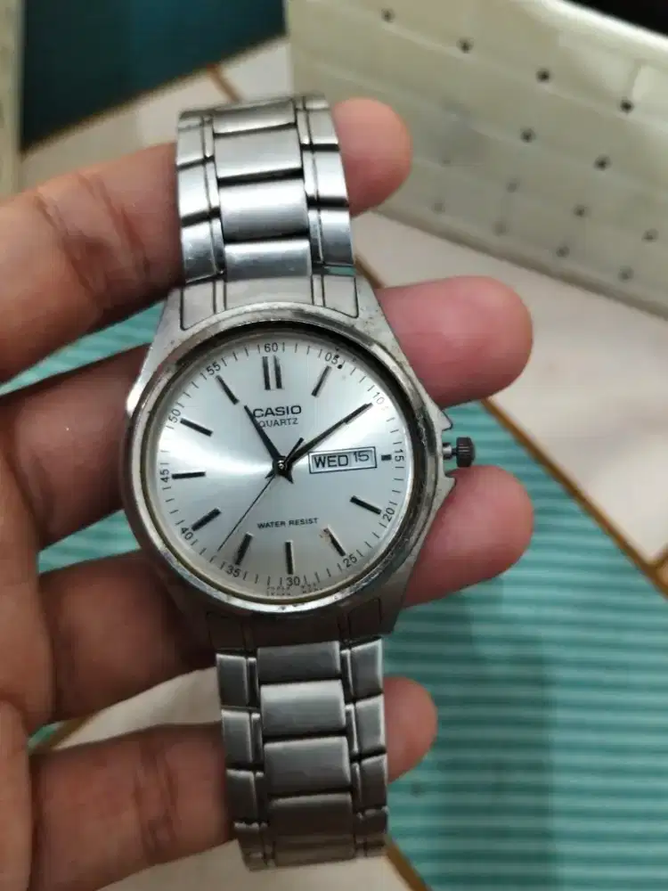 jam tangan second merek casio ori asli, masih mulus, jam cewek