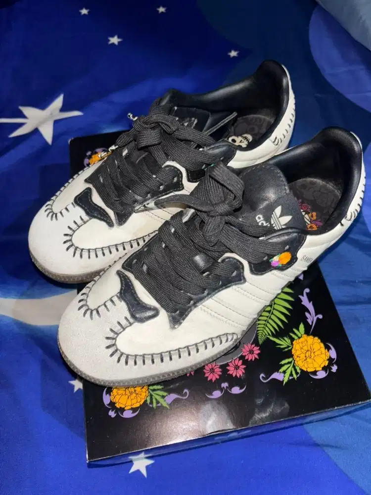 [SIZE 38] ADIDAS SAMBA OG HALLOWEEN DIA DE MUERTOS PACK OFF WHITE
