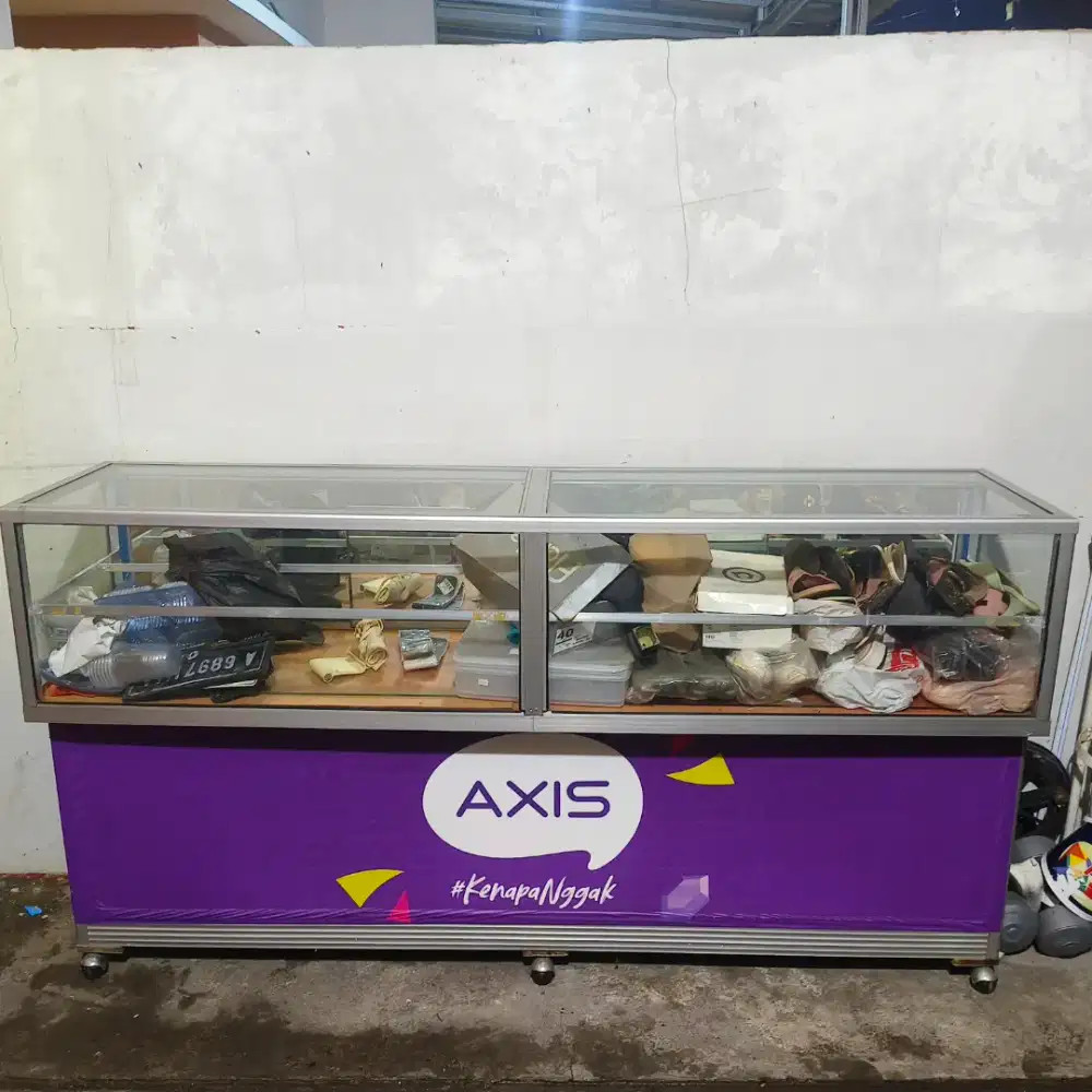 Etalase konter masih bagus