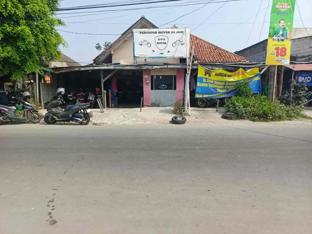 Passive Income Tanah Bonus Bangunan Dekat Stasiun Bogor Buat Parkiran Motor