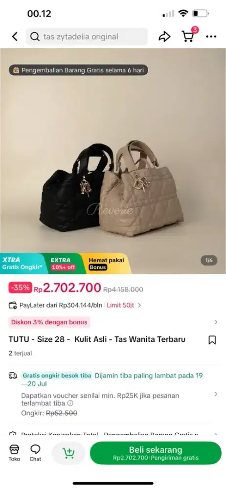 Dior like new warna mocca