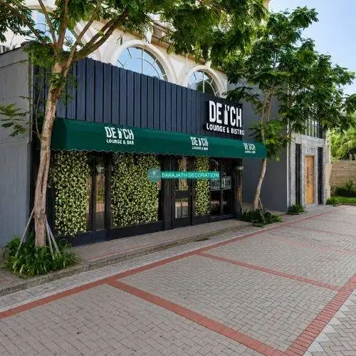 kanopi kain awning warna merah bagus untuk rumah dan resto