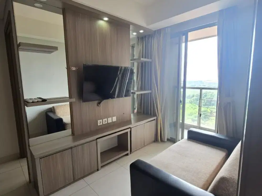 Disewa Apartemen Gold Coast PIK 2BR, 62m2, Full Furnished, Sea View