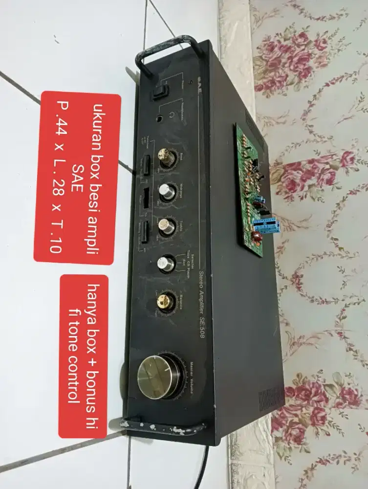 Box Ampli SAE + tone control hi fi bonus trafo