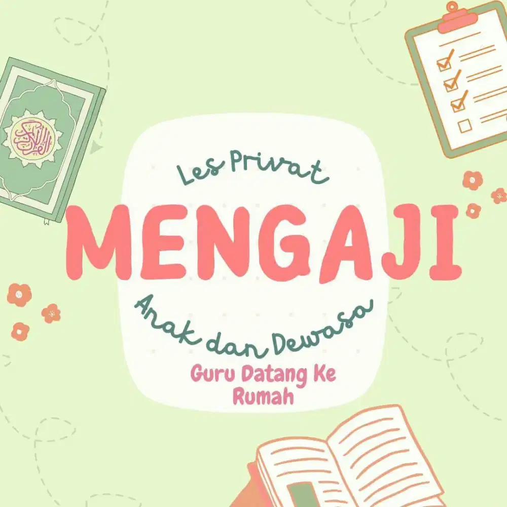 Les Privat Mengaji anak anak dan dewasa