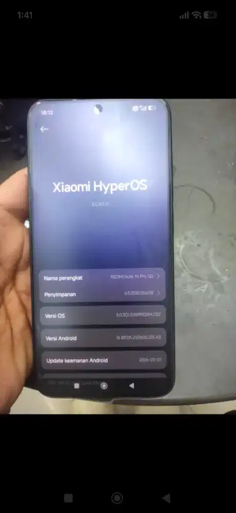 Xiomi not 15 pro 5g 8/256 mulus no minus