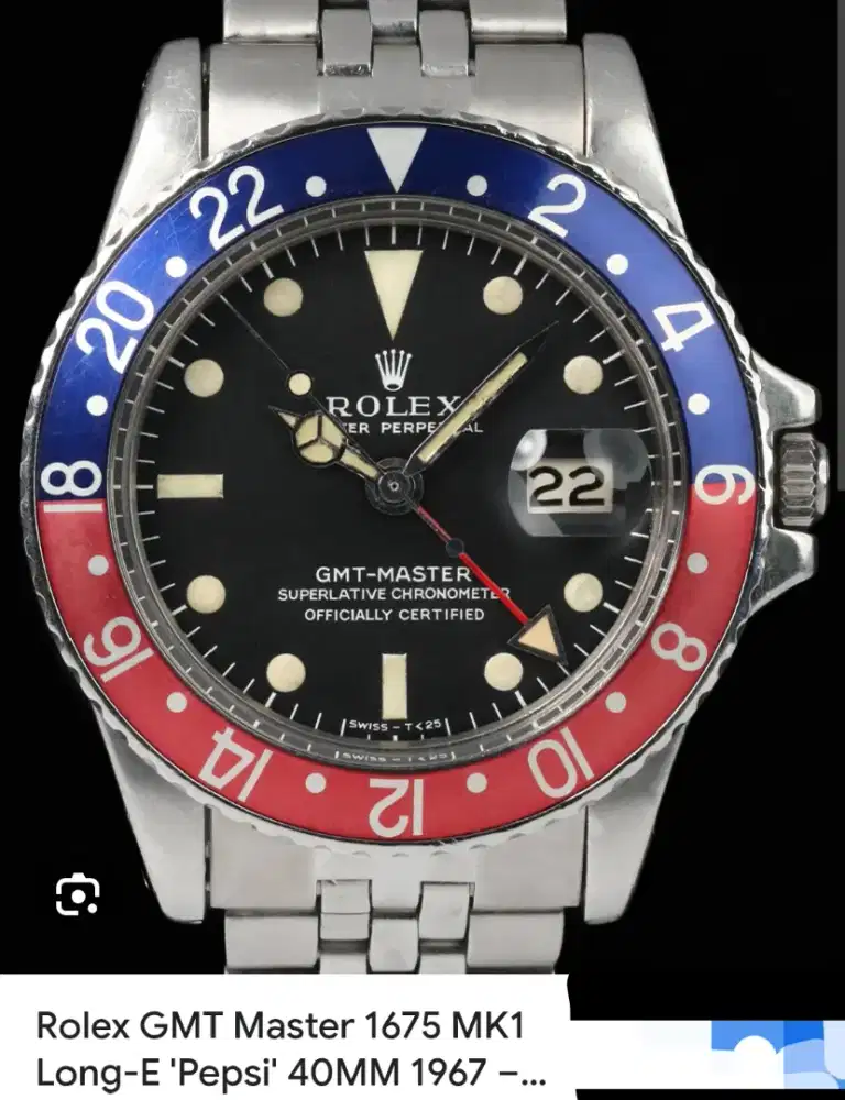 Jam Ro lex GMT Master 1977 ori