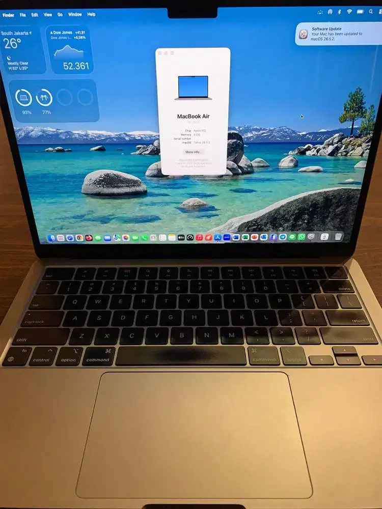 Macbook Air M2 8/256GB iBox Fulset Mulus