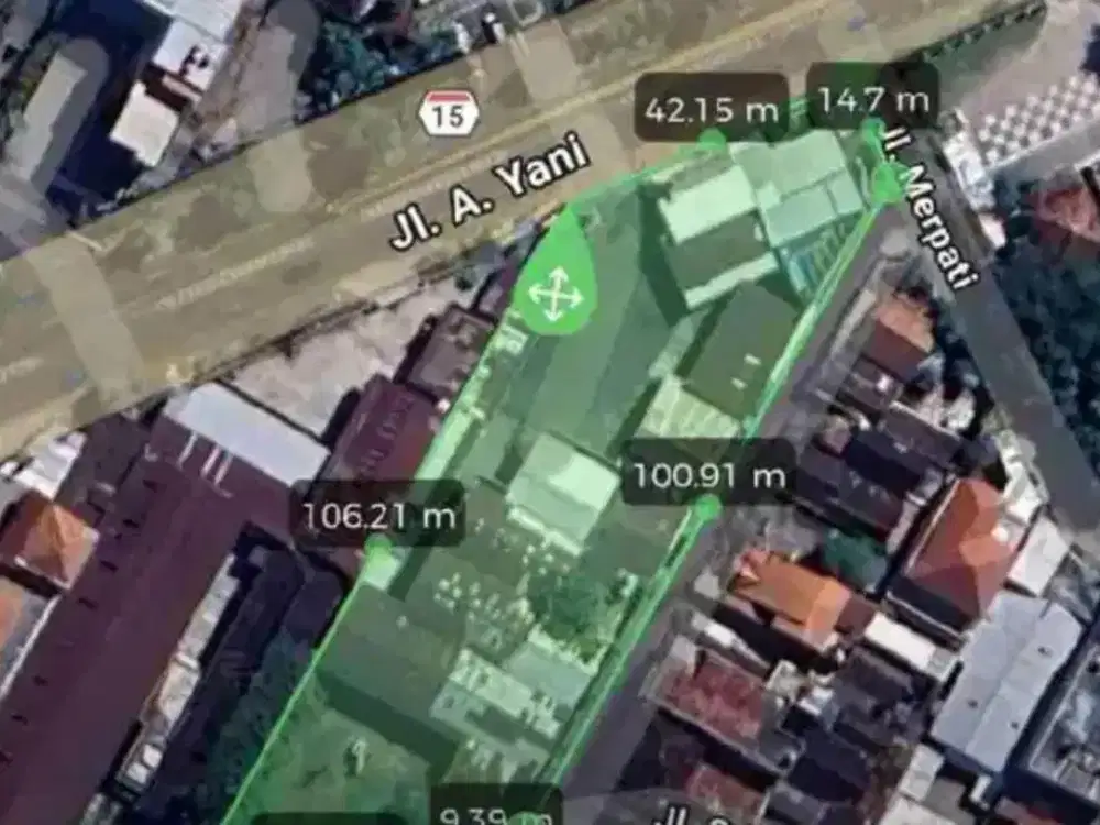Dijual Cepat Tanah Zona Kuning Lokasi Super Strategis Lokasi Laweyan, Solo Luas 4159m2 BU!!