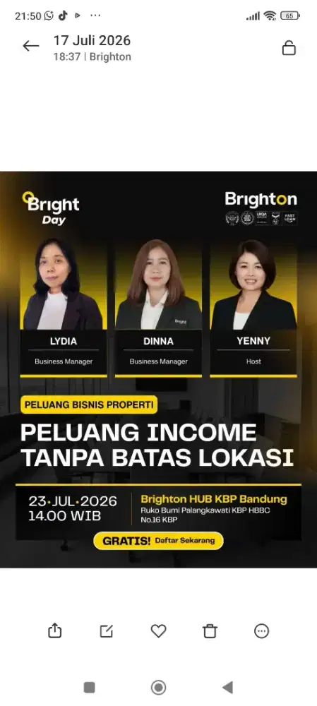 Berani Mulai Bisnis ( Agen Property)