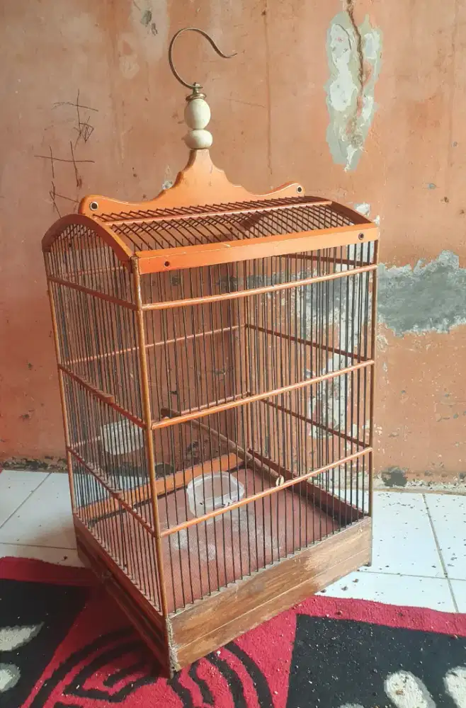 Kandang/sangkar burung kotak coklat bisa kirim keseluruh indonesia