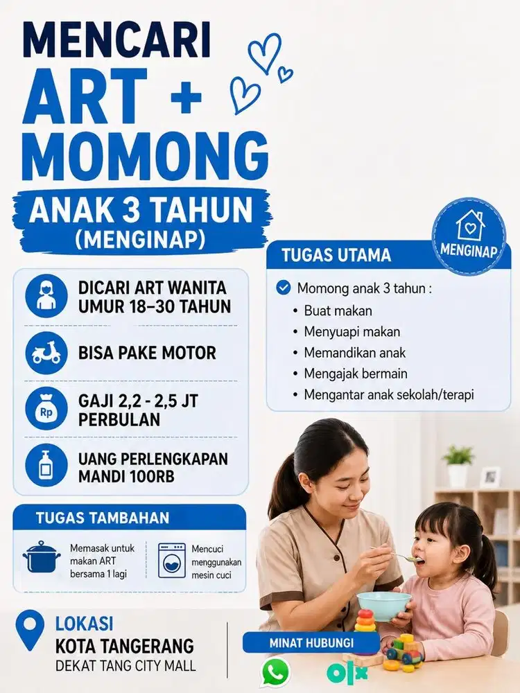 Dibutuh ART momong