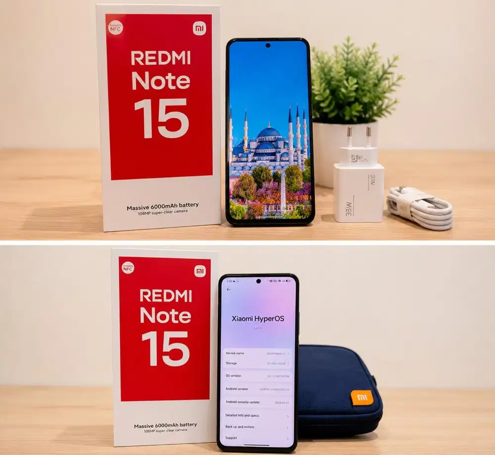 Jual Redmi Note 15 8/256 gb like new