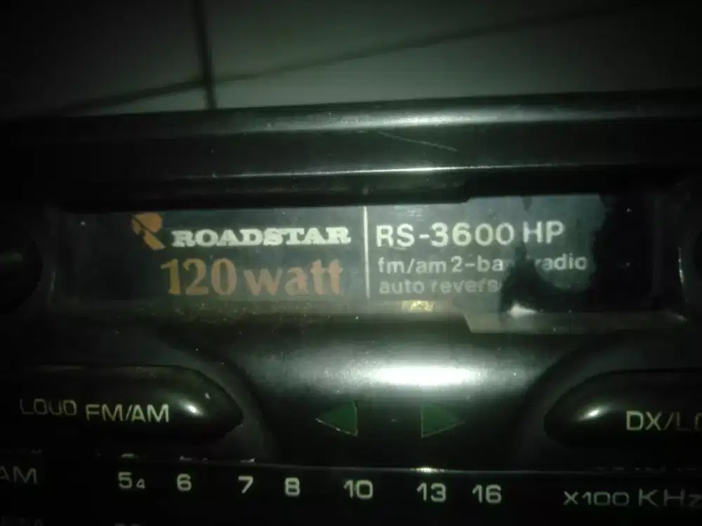 Tape ROADSTAR kaset jadul tipe RS3600Hp lokasi cilebut