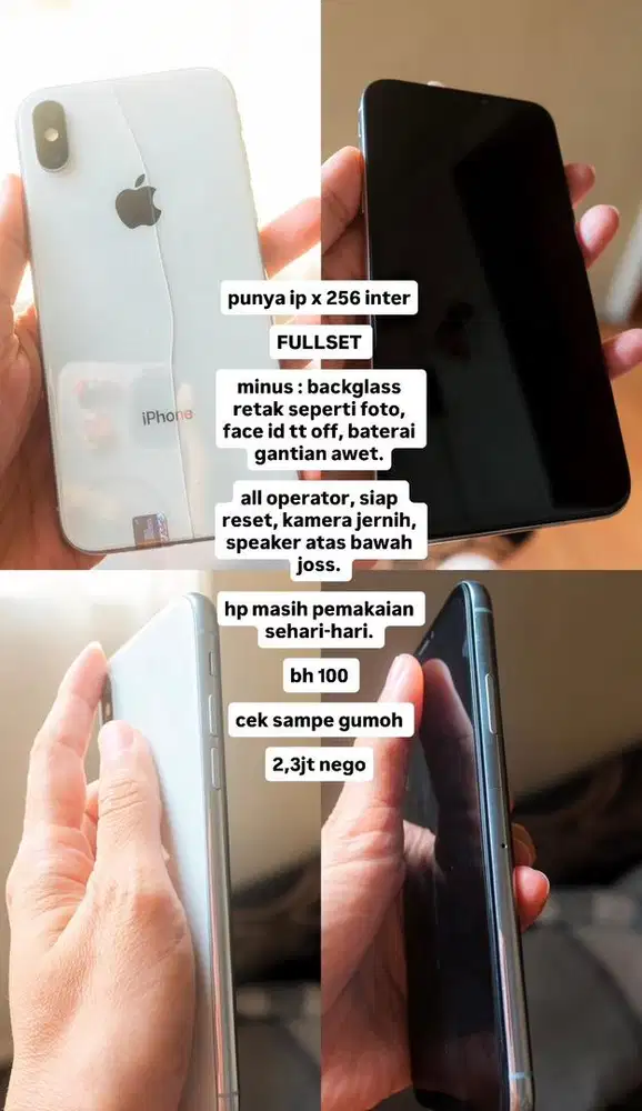 Iphone X 256 FULLSET