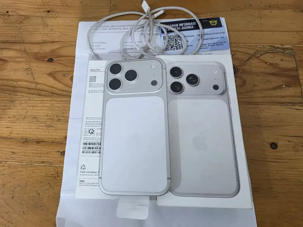 IPHONE 17 PRO 256GB MULUSSS RESMI BEA CUKAI SURAT LENGKAP GARANSI ON