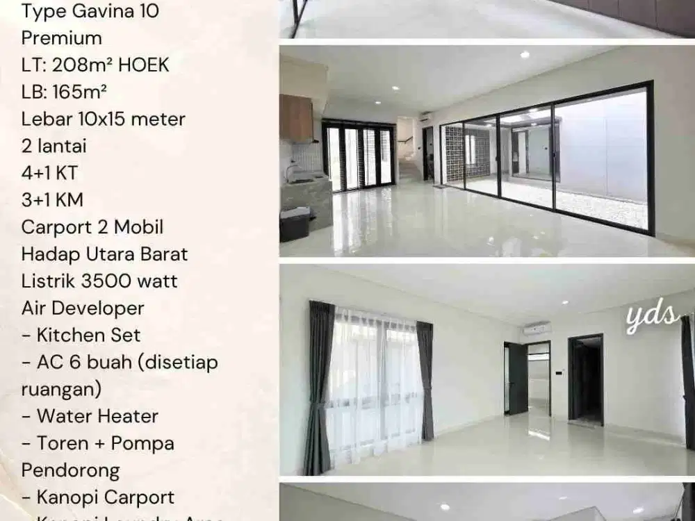 SEWA RUMAH CLUSTER GENOVA TYPE GEVINA 10 PREMIUM