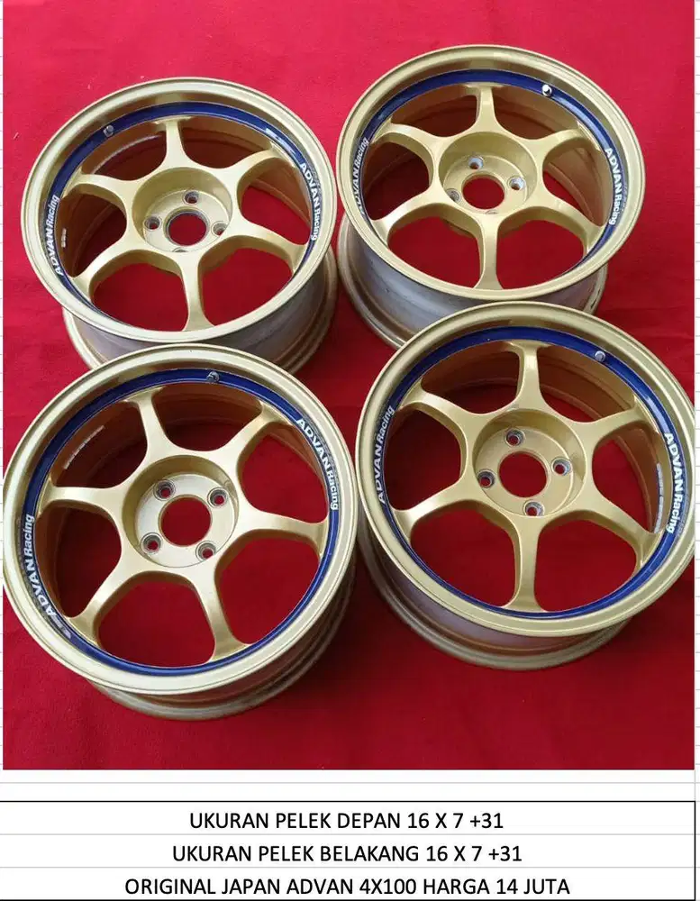Velg Original Japan Advan x100