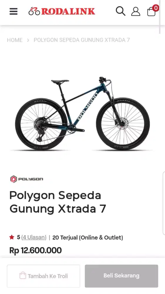 Sepeda baru Polygon Xtrada 7 2026 size M BNIB