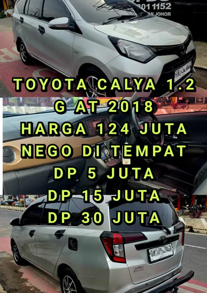 Toyota Calya 2018 Bensin DP 5 JUTA