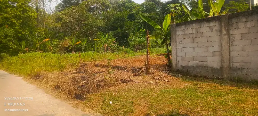 jual murah tanah Luas 1600m2 SHM