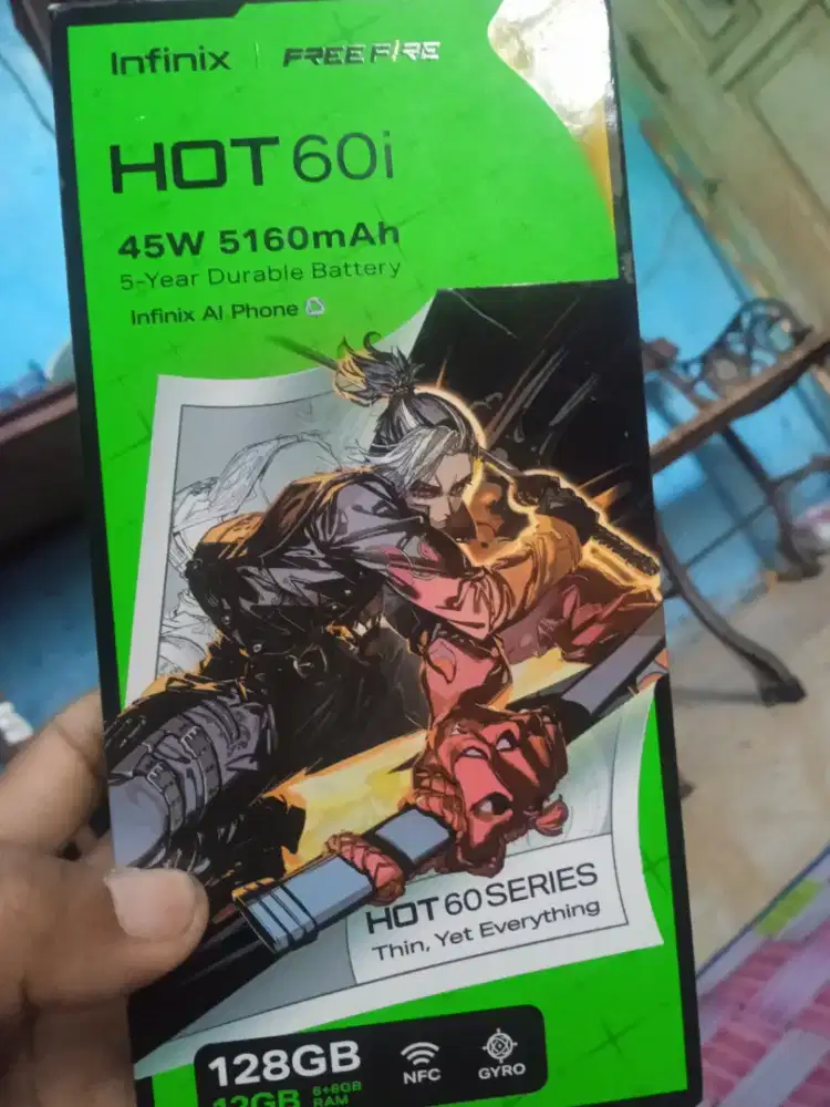 Infinix hot 60i ram 6/128 fullset GK bisa fto,hpny cuma 1