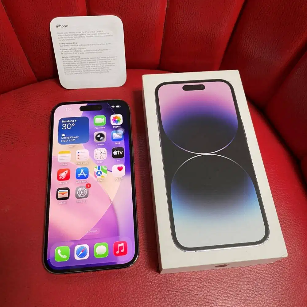 iPhone 14 Pro 512gb Deep Purple Dual SIM Nano2 Bea Cukai setara iBox