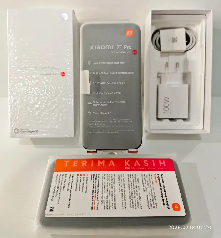 Xiaomi 17T Pro 5G 12/512 Gb Likenew 100% Garansi Juni 2027 bs TT/BY