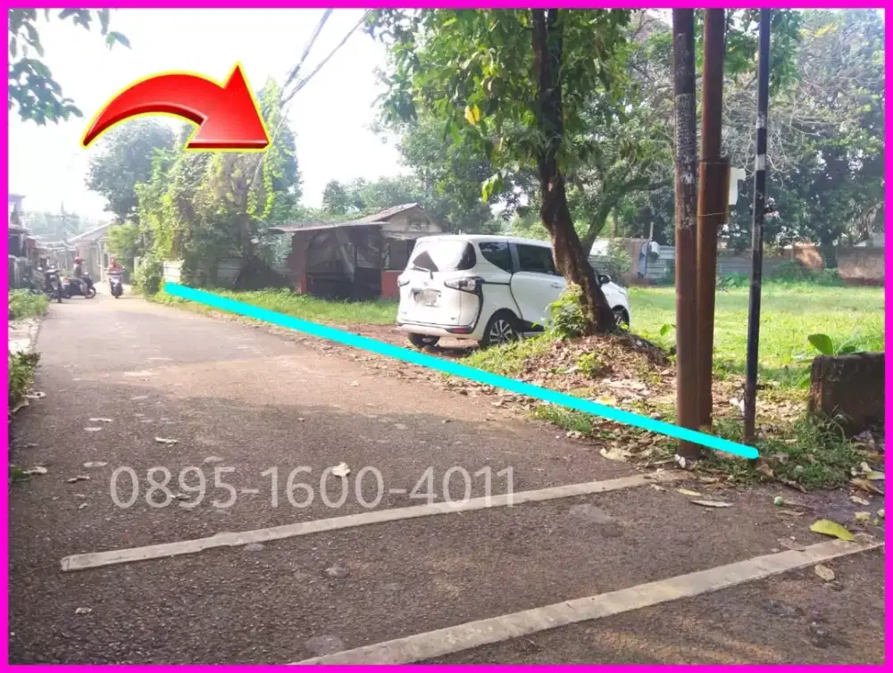 Tanah disewakan 960m² dan 700m² di Kranggan Jatisampurna