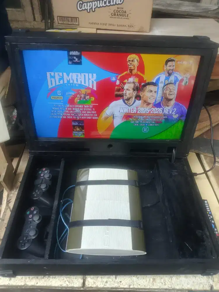 Jual ps 3 super slim plus playbox full set nego tinggal pakai