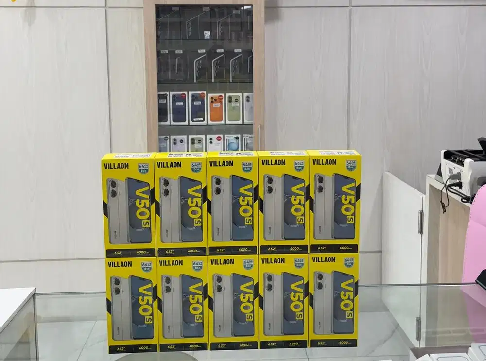 Baru...Villaon V50s Ram 4+4/64 Grs Resmi (Warna : Black,Silver)
