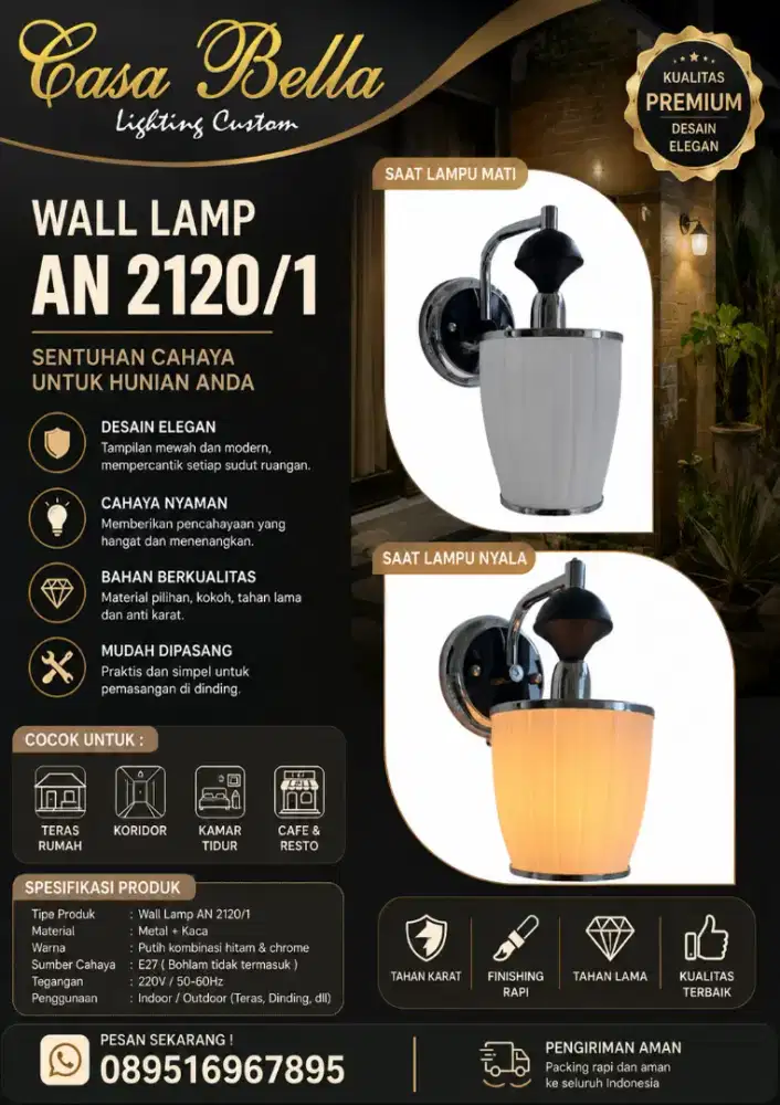 Wall lamp minimalis