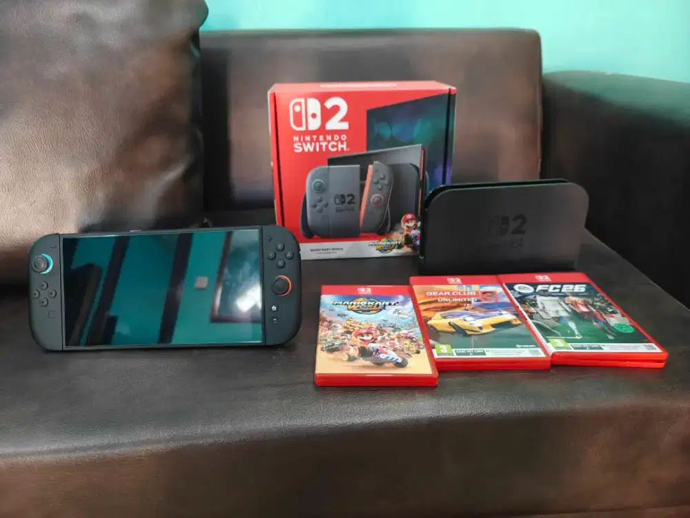 Nintendo switch 2 mulus like new & 3 game terbaru