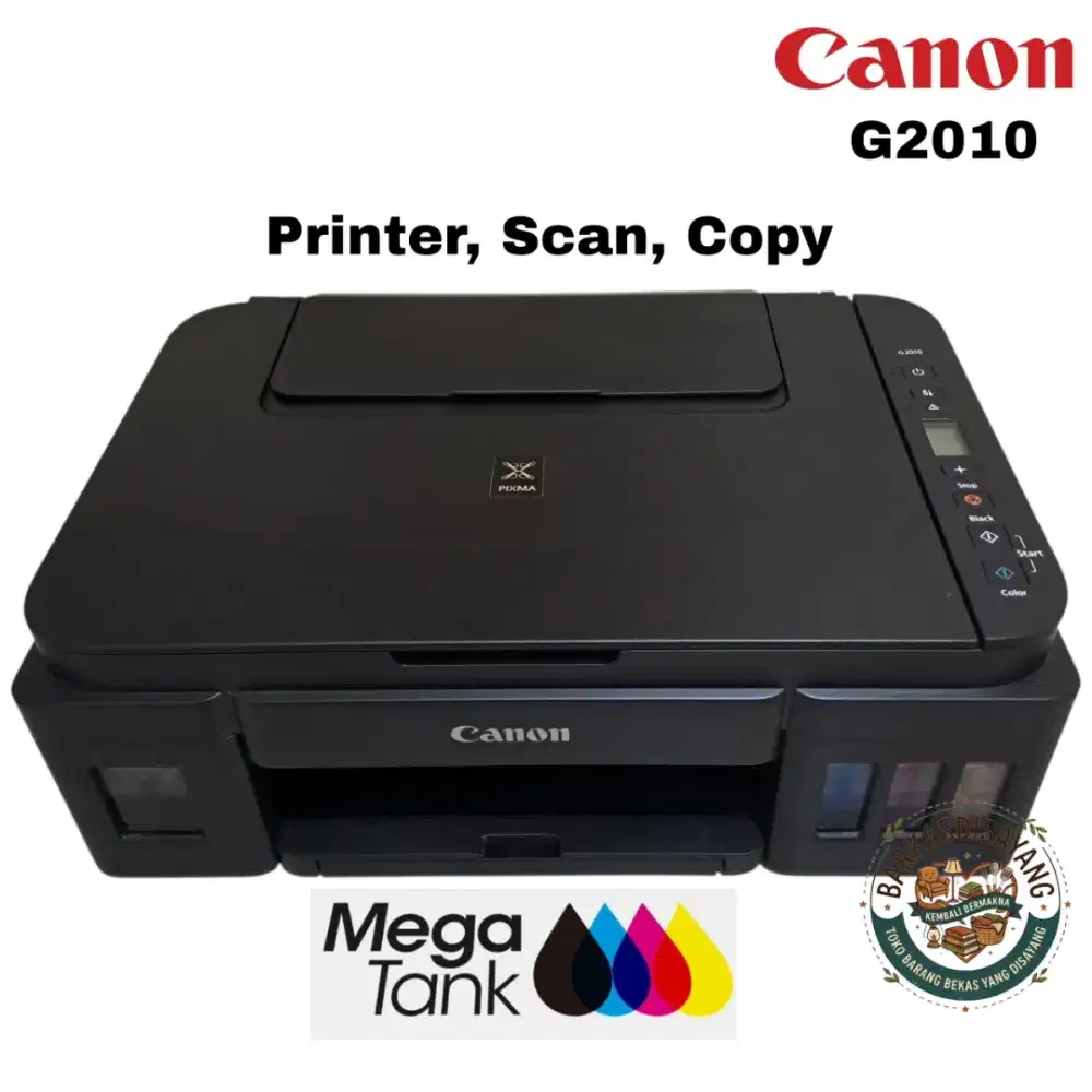 (BU) TURUN HARGA JUAL MURAH LIKE NEW PRINTER SCAN COPY CANON G2010