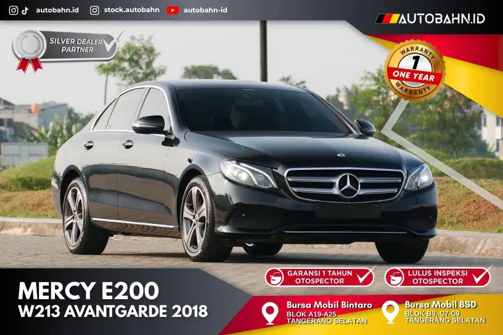 PAJAK PANJANG! Mercedes Benz E200 Avantgarde 2018 (W213)