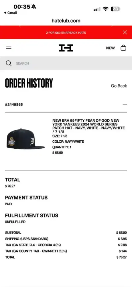 hat new era original (impor us)