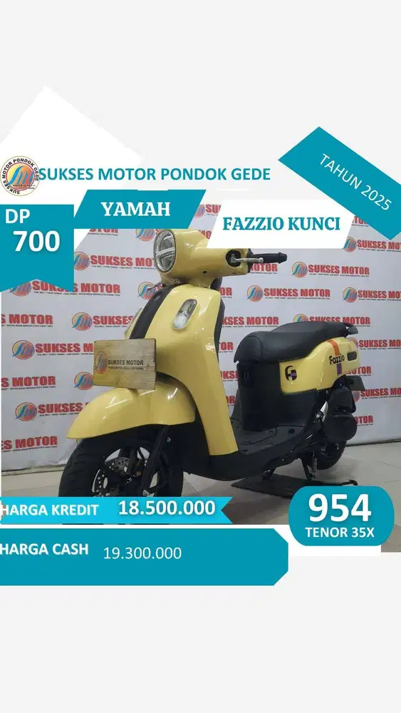YAMAHA FAZZIO KUNCI TAHUNN 2025 DP HANYA 700.000 aja