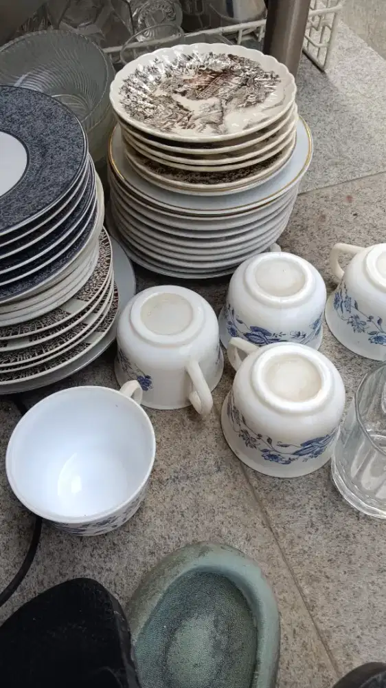 Cangkir/gelas/tatakan vintage