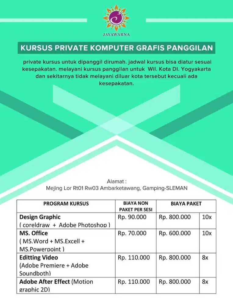 KURSUS DESAIN GRAFIS DAN VIDEO