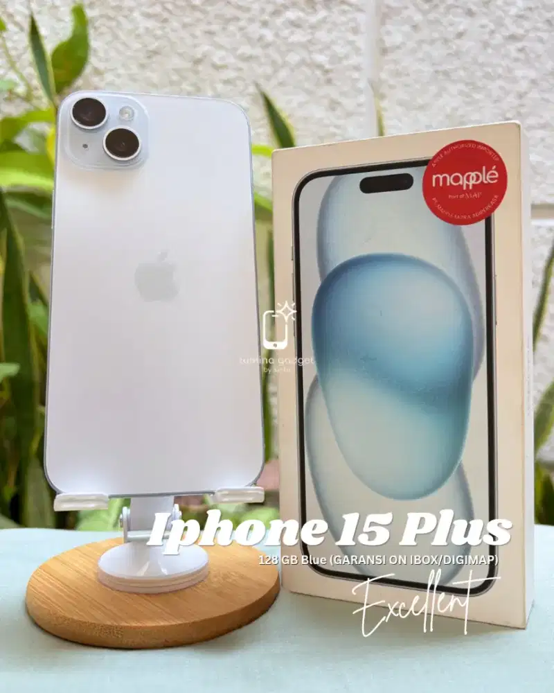 Iphone 15 Plus 128 GB Blue (GARANSI ON IBOX/DIGIMAP)