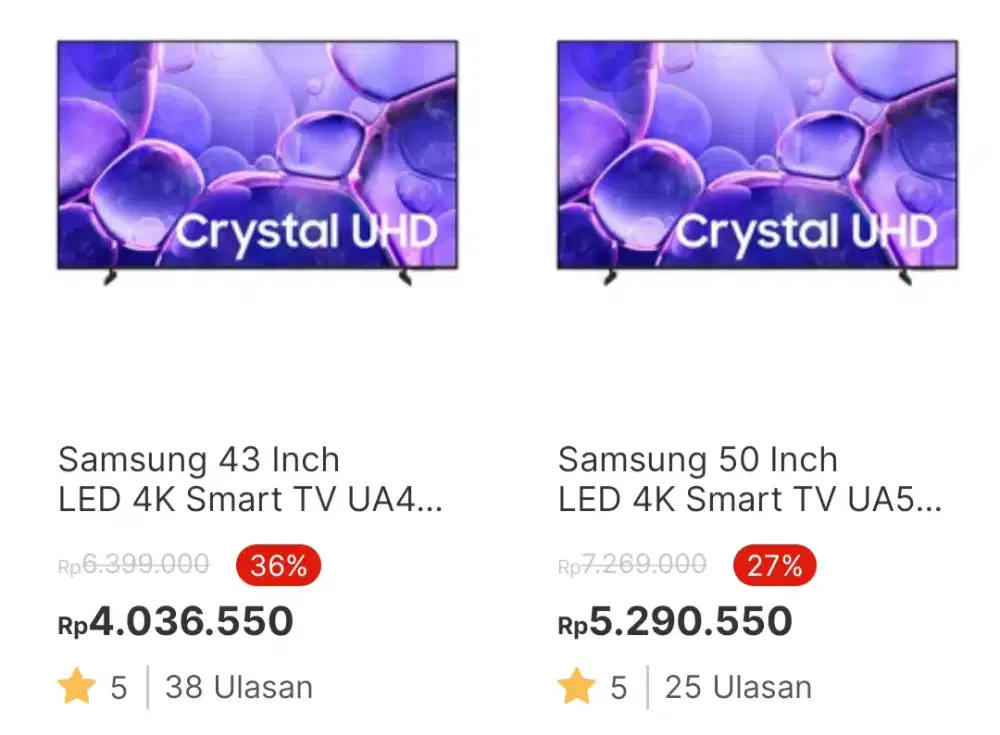 PROMO TERBAIK JUSAMI TV SAMSUNG