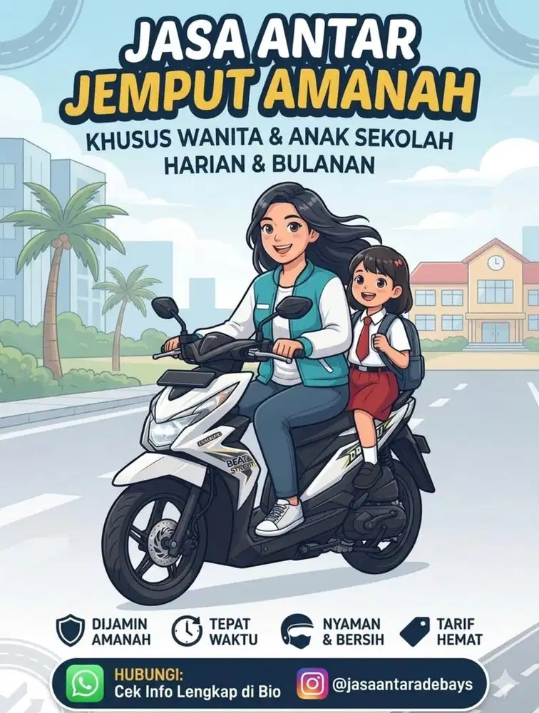 Jasa antar harian atau bulanan