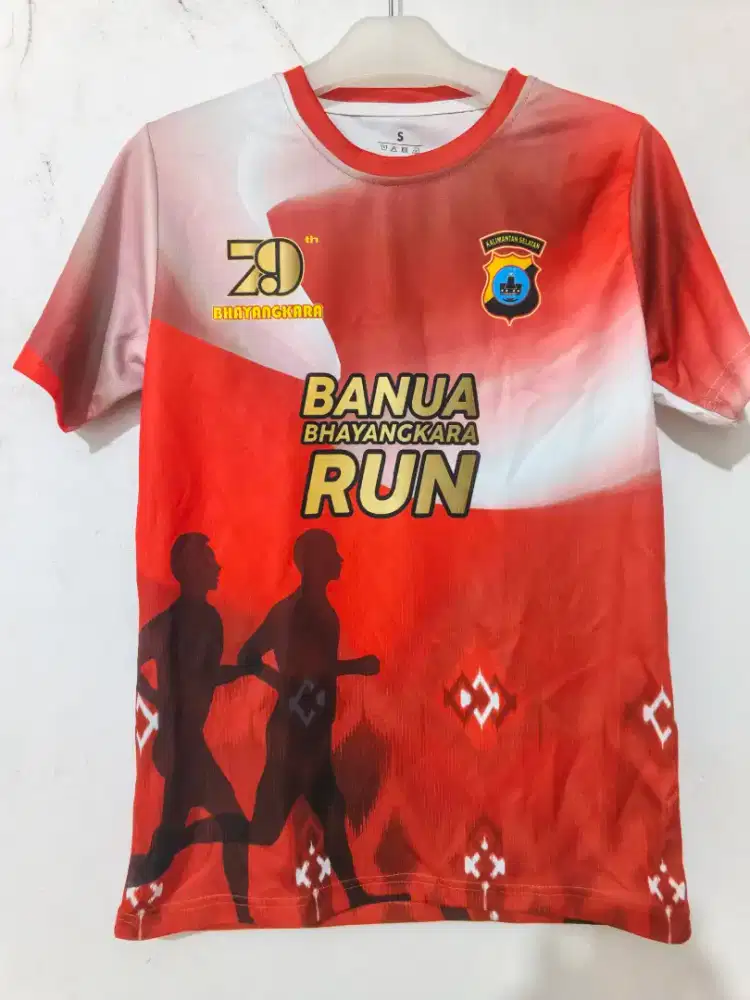 Baju event lari bhayangkara run size s