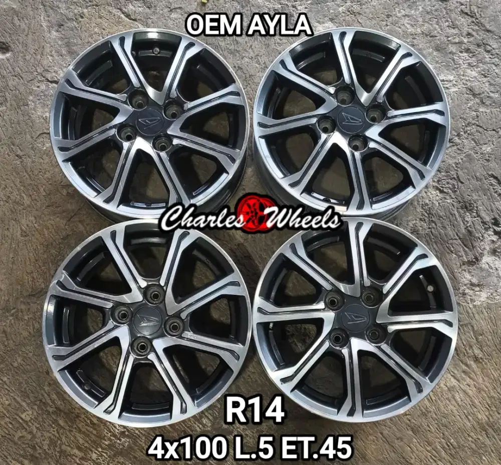 Jual velg oem ayla r14 4x100 agya sigra calya dll