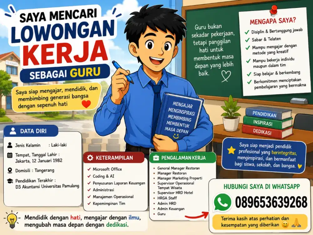 Cari Lowongan Kerja Guru