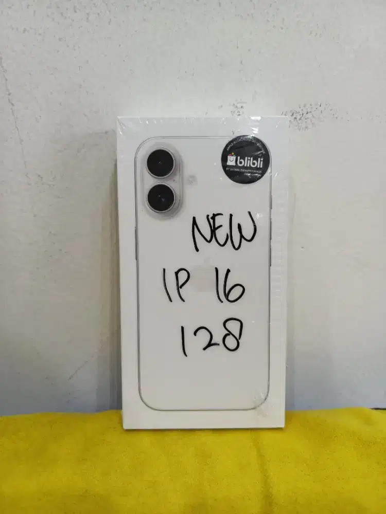 New (baru) iPhone 16 128gb Resmi iBox Garansi 1tahun