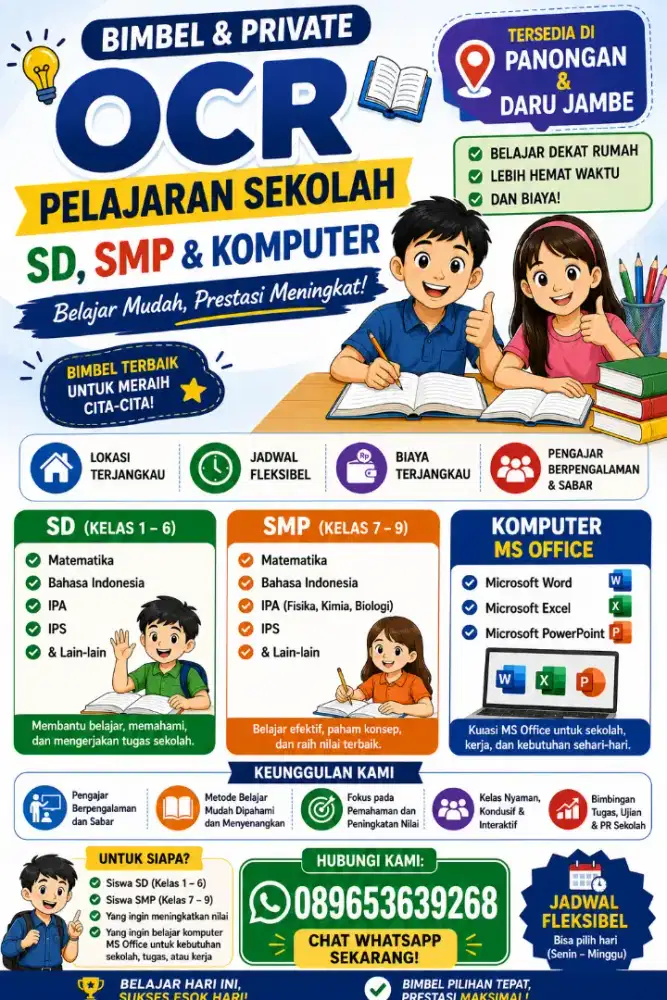 OCR Bimbel kursus komputer