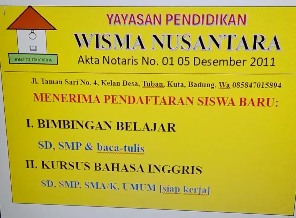 Kursus bahasa lnggris