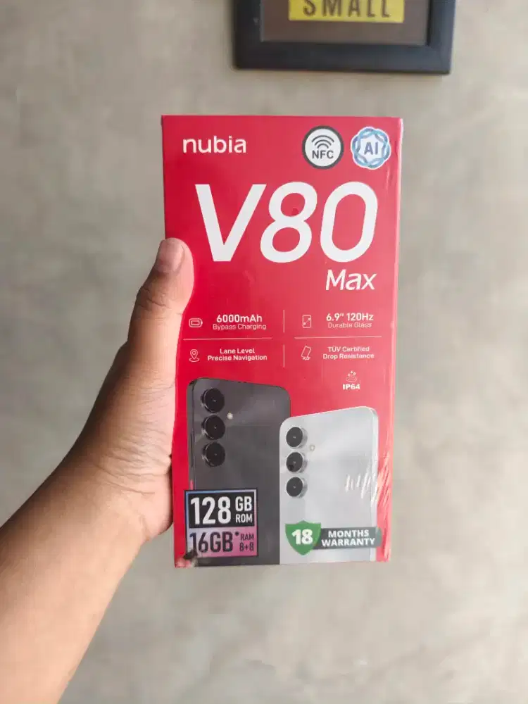 Nubia V80 Max Ram 8/128gb bnib garansi 18 bulan